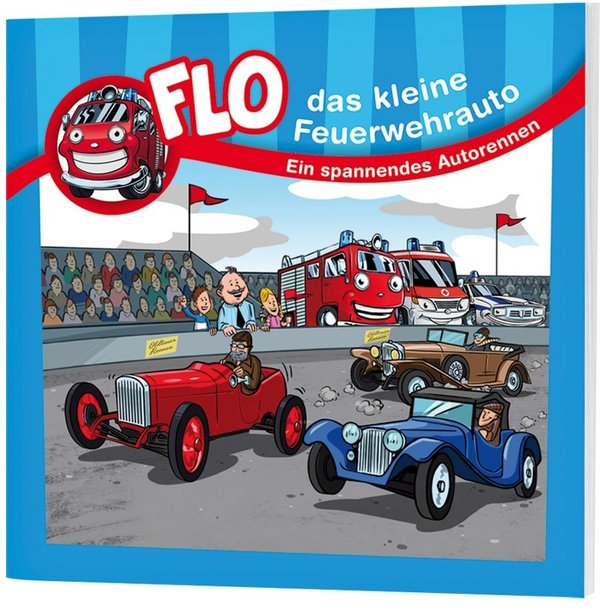 Flo - das kleine Feuerwehrauto: Ein spannendes Autorennen