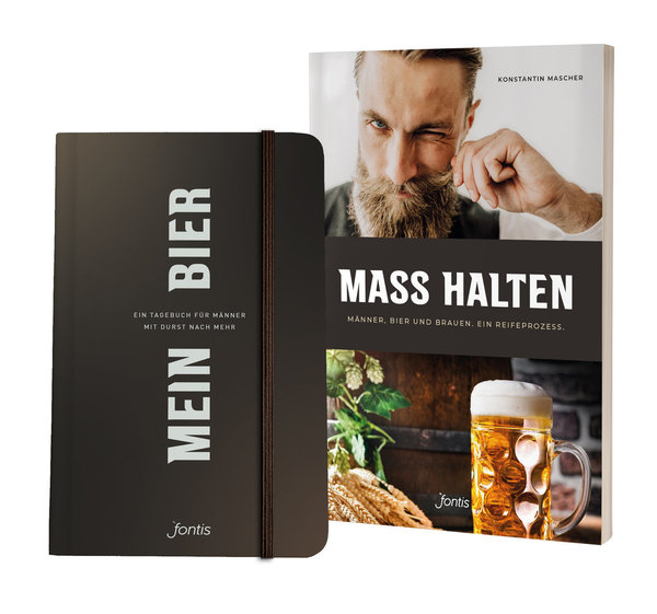 Paket: Sachbuch "MASS HALTEN" plus Tagebuch "MEIN BIER"
